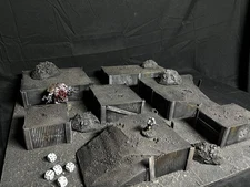 Wargaming Modular Trenches Terrain Compatible With Trench Crusade / Warhammer40k