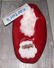 Carter's Slippers size 4T-5T - Santa/Red/Christmas/Non-slip Grips - NEW