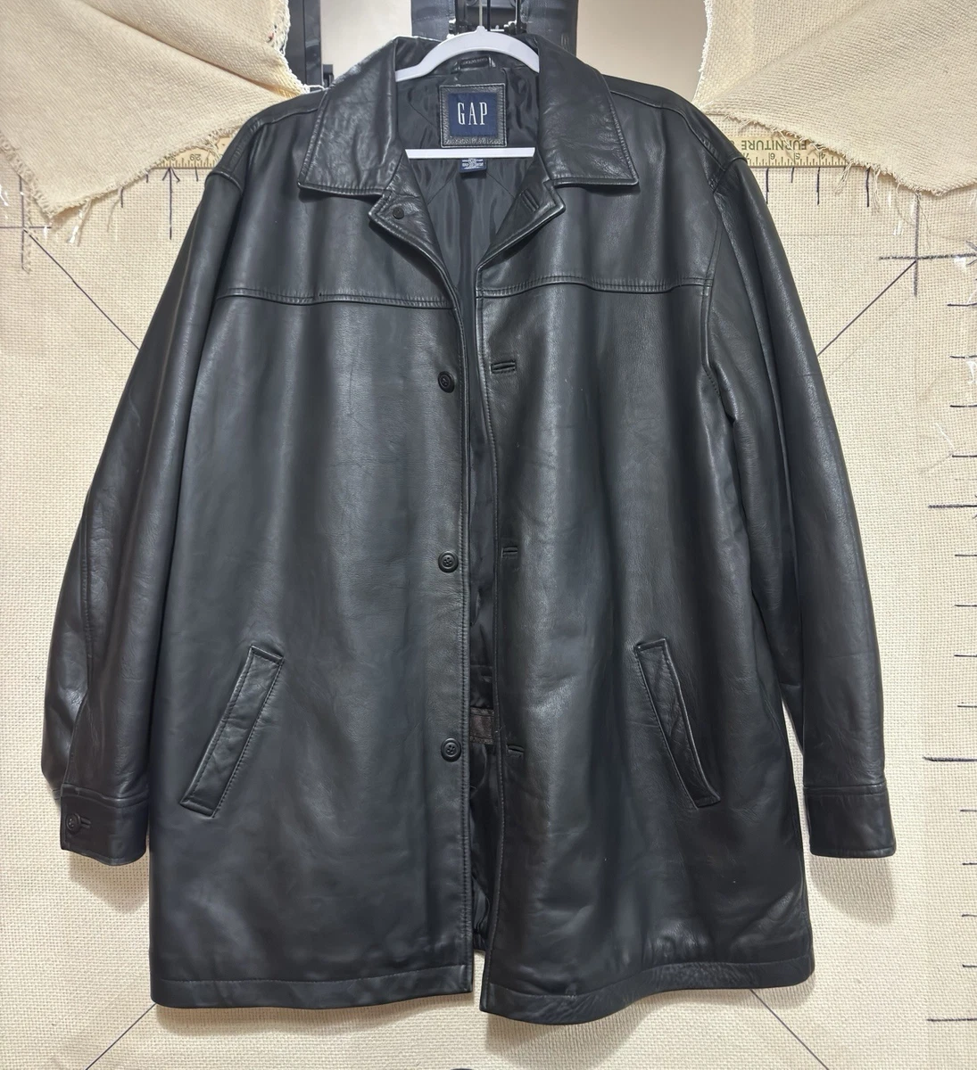 Gap Leather Outer Shell Coats, Jackets & Vests for Men for Sale