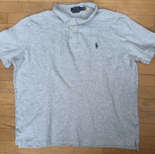 Polo Ralph Lauren Shirt Men's XL Classic Fit Light Gray Short Sleeve