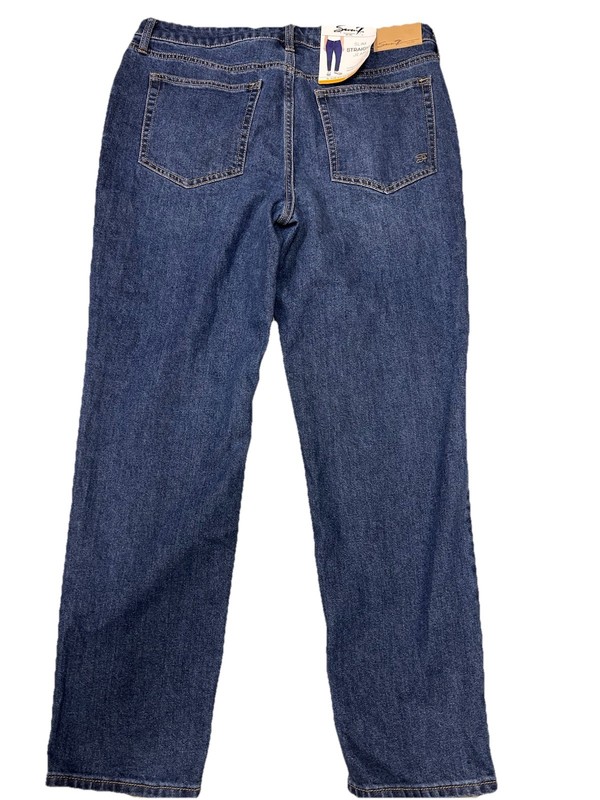 NWT SEVEN7 Slim Straight Leg DENIM JEANS Size 12 High Rise NWTS Color Birch