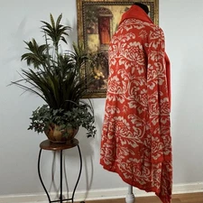 Kate + Mallory Women 1X Cardigan Sweater Open Shawl Cape Long Sleeve Knit Preppy