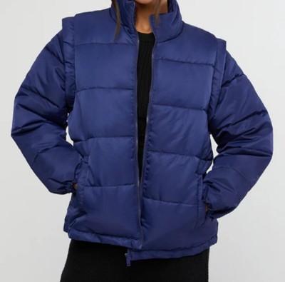 Unisex WeWoreWhat Zip Off Sleeve Puffer, Medium, NWT,MRSP $158