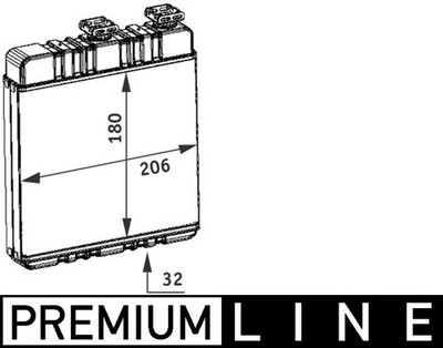 MAHLE AH 76 000P Wärmetauscher, Innenraumheizung für OPEL,VAUXHALL