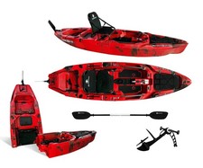 Kayak fishing a Pedali divisibile Big Mama Triken 330 Live S, con ruote e vasca