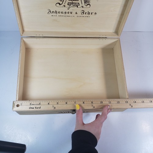 Vintage Rare Anheuser & Fehrs Quality German Wines Wooden Wine Box Storage Box - Bild 4 von 6