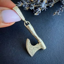 Vintage 925 Sterling Silber Wikinger Axt Anh�...