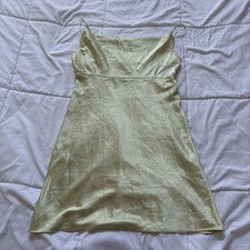 Victorias Secret Slip Dress Womens Small Green Chemise Coquette Feminine Dainty