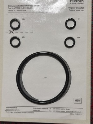 Bosch Group Rexroth R900312414 Seal Kit LFA50D19/D22 -6X/7X/