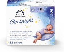 Mama Bear Size 5 Overnight Diapers 62 Count