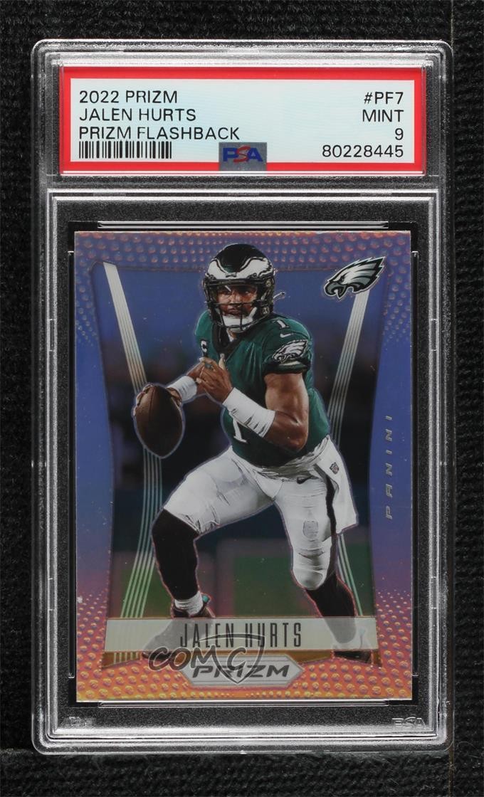 2022 Panini Prizm Flashback Silver Jalen Hurts #PF-7 PSA 9 MINT 14tb
