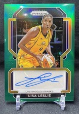 2022 Panini Prizm WNBA Signatures Green Prizm Lisa Leslie #SG-LLS