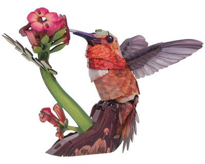 Humming Bird Final Stage 1995 未開封 Make Bug Sky Echo Hummingbird 3D Kraft Paper Puzzle Set [MKBD0058