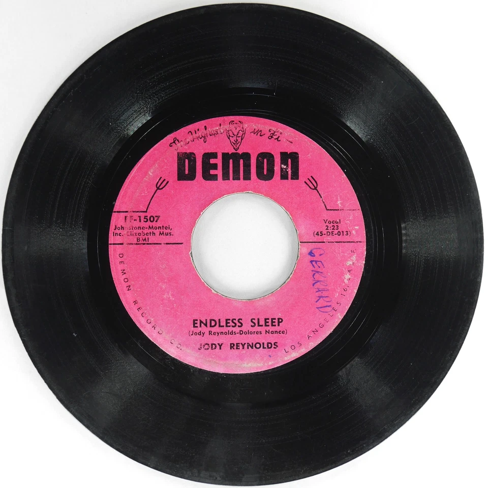 JODY REYNOLDS Endless Sleep / No Liberty On Label DEMON FF-1507 VG- 45rpm 7" - Image 2 of 4
