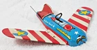 Vintage Ohio Art Coast Guard Tin Wind Up Airplane USA AS-IS 1940s