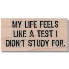 Mounted Rubber Stamp, Life Saying, Words, Inspiration, Funny, Phrase,Greeting,sm
