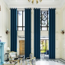 Grichril Extra Long Blackout Curtains, Navy, 100x204, 1 Panel CCL-001