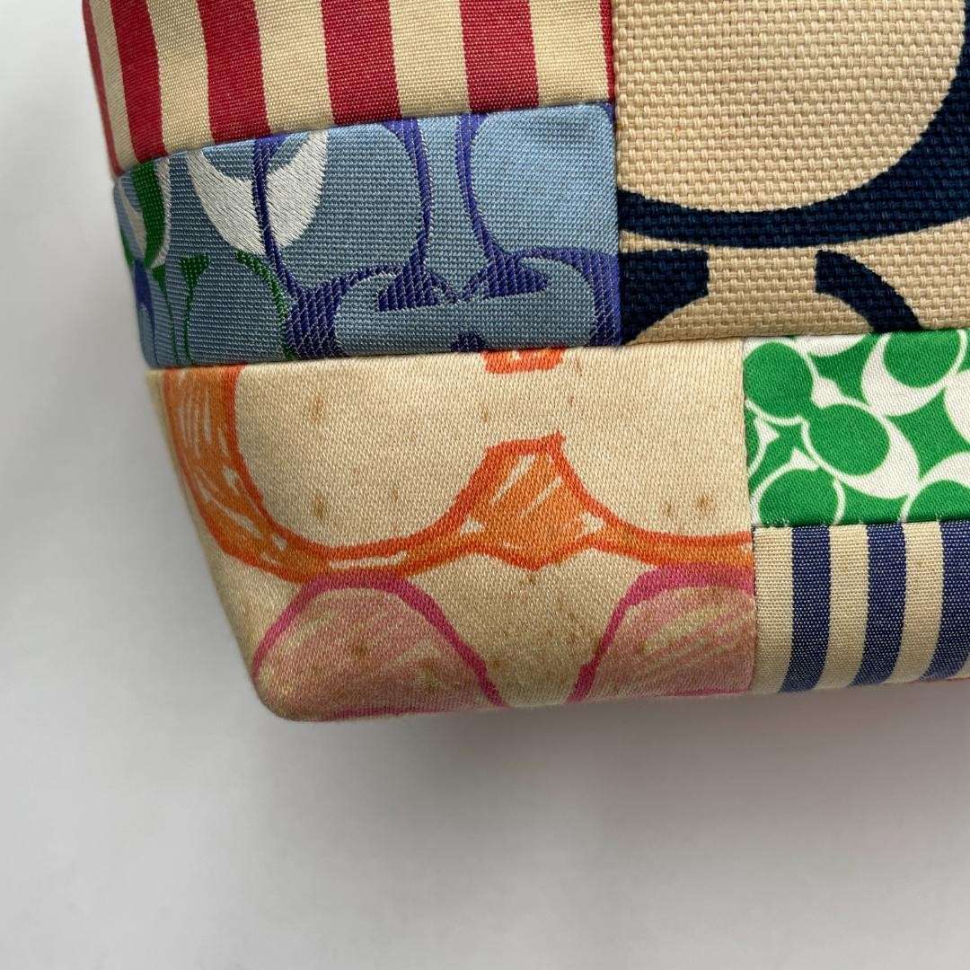 Coach Patchwork Multicolor Canvas Shoulder Bag Sm… - image 13