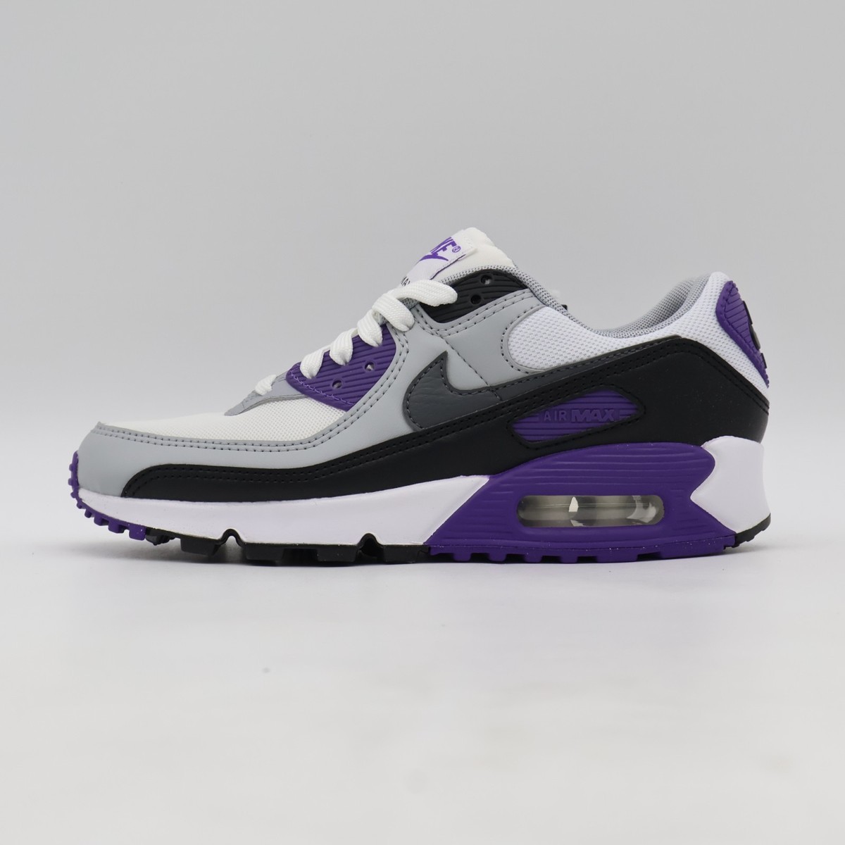 DH8010-110 Nike Air Max 90 White Black Wolf Grey Iron Grey