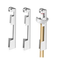 3 Pieces Billiard Cue Clamp Pool Sticks Tip Clamp Stainless Steel Cue Stick