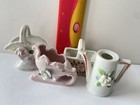 Vintage Porcelain Miniatures: Sleigh, Baskets, and Pitcher  Japan/ Ocuped Japan — photo 8