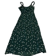 Faithfull The Brand Gizele Green Linnea Dot Midi Dress Women's 4