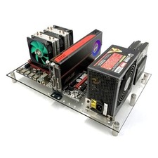 Open PC Case Test Bench DIY Acrylic Computer Chassis Rack Gaming Support matx