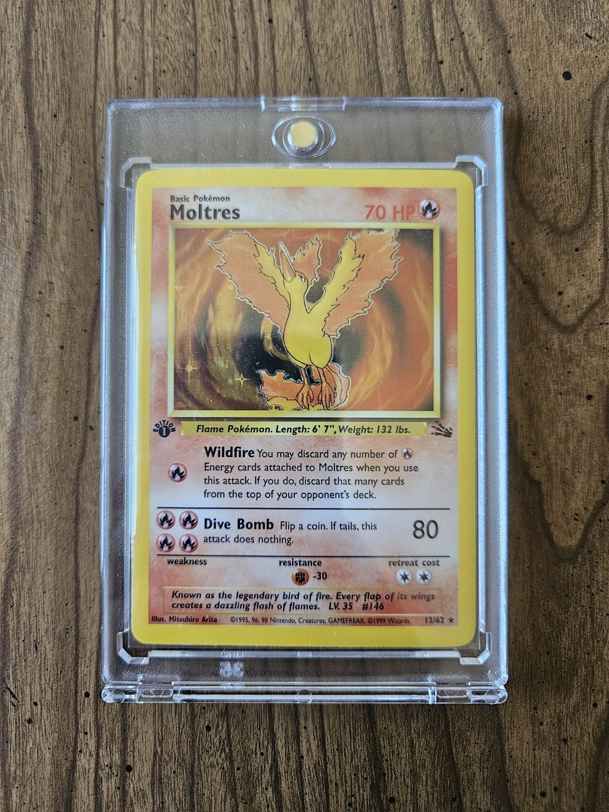 Moltres 1999 Fossil #12/62 1st Edition Holo Price Guide - Sports Card  Investor