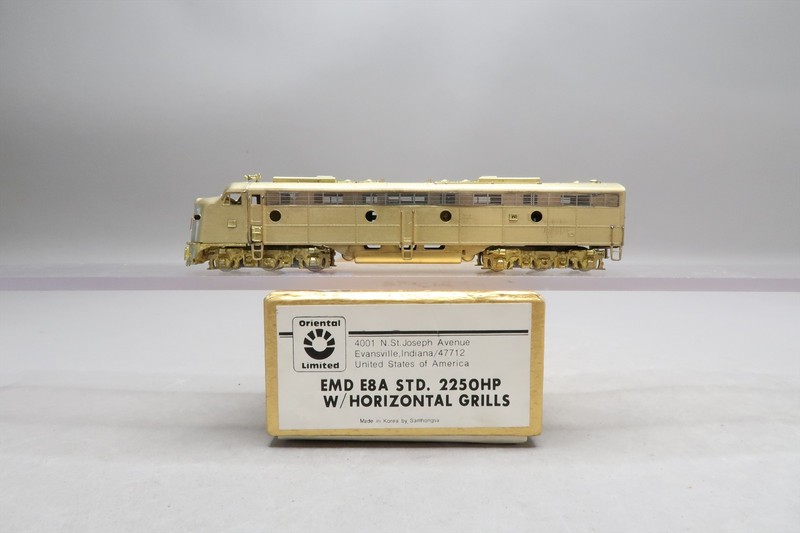N Brass Model Oriental EMD E8 E8A Standard 2250HP Horizontal Grills - Unpainted