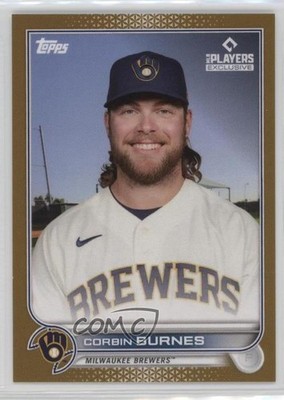 2022 Topps X MLB Players Exclusive Gold 8/50 Corbin Burnes #36 g2u