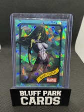 2025 Topps Chrome Marvel Sapphire She Hulk #110 Aqua /75