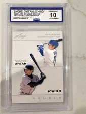 2023 Leaf Double Exclusive Legends Edition Shohei Ohtani/Ichiro CCG GEM MINT 10