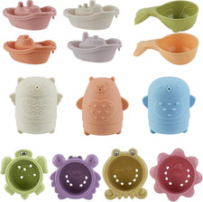 Bath Toy for Kids Toddlers Baby Bath Toys Set with Water Squirt Floating Animals