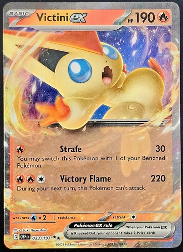 Victini ex 033/197 Sv03: Obsidian Flames Holo