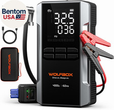 4000A Jump Starter with 160PSI Air Compressor, 12V Car Battery Booster, 88.8Wh P