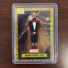 ADAM WARLOCK 2024 Topps Chrome Marvel #4 Gold Wave Refractor Serial /50