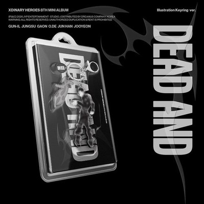 XDINARY HEROES DEAD AND 8th Mini Album ILLUSTRATION KEY RING Ver/2CD+2Foto Karte