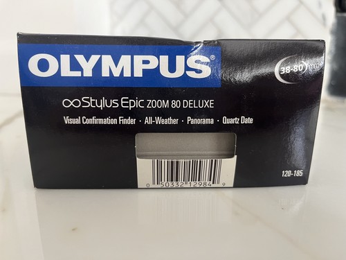 OLYMPUS STYLUS EPIC ZOOM 80 DELUXE 38-80mm Camera W/ Original Case TESTED - Picture 7 of 10