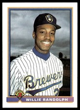 1991 Bowman Willie Randolph Milwaukee Brewers #46