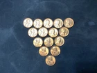 United States 1955D Lincoln Cent ***Dealer Lot*** Red UNC 15 Coin Lot. 11345