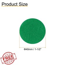 HARFINGTON 500pc 40mm Green Felt Circles Pre-Cut Craft Pads Sewing Handcraft