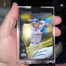 2026 Topps Chrome Black Alex Freeland Rookie Gold Refractor Auto #48/50