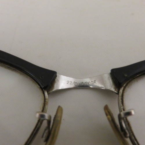 Vintage 1950's American Optical AO USA Cateye Glasses Eyeglass 12K GF 5 3/4 B - Imagen 12 de 15