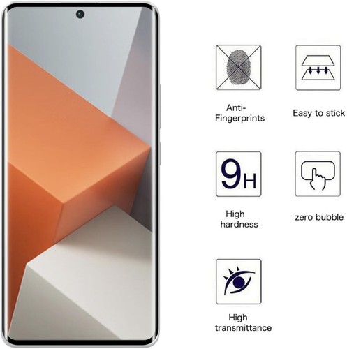 Pour Xiaomi Poco X7 Verre Trempé Protection d'écran Intégrale Courbe Protection RÉSISTANTE - Photo 2 sur 12