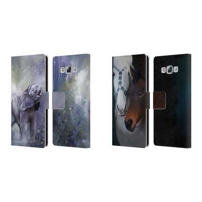 OFFICIAL SIMONE GATTERWE ANIMALS 3 LEATHER BOOK CASE FOR SAMSUNG PHONES 3