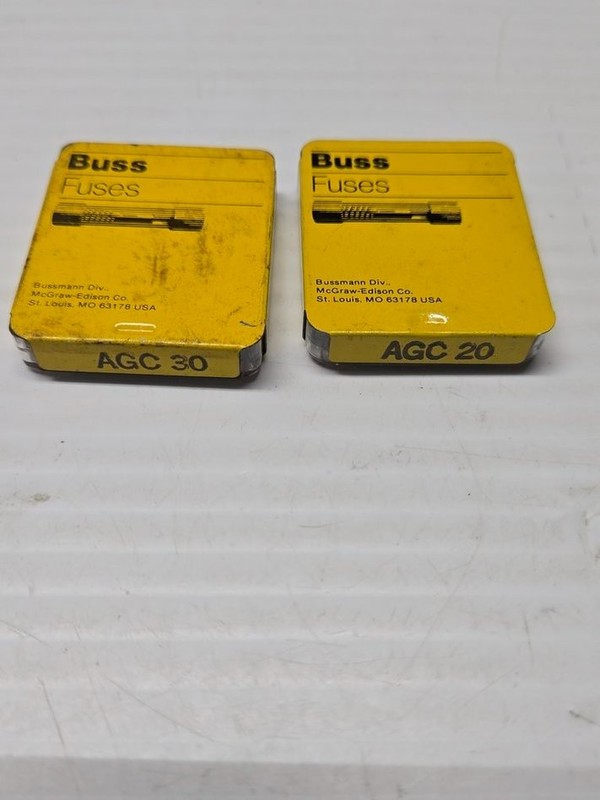 5 Pack Buss 20 amps AGC-20 and 3 AGC-30