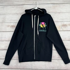 Coachella Music and Arts Festival 2019 Full Zip Hoodie Sweatshirt Adult M Black