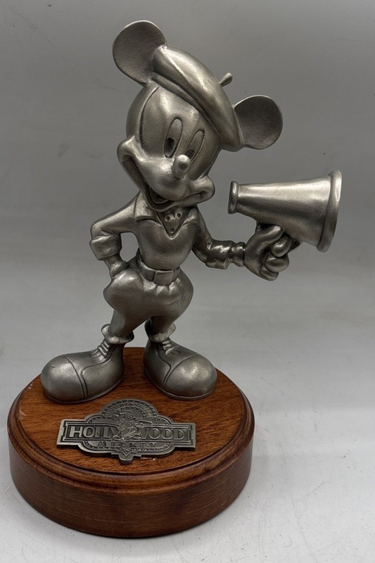 HUDSON PEWTER Ltd. Edition Mickey Mouse Hollywood Director Figurine Disney Vtg.