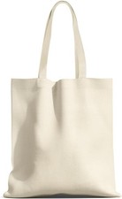 100% Premium Cotton Canvas Shopping Bag Shoulder Tote Shopper Bags Reusable