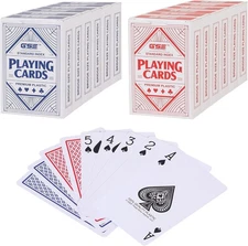 GSE100% Waterproof Plastic Playing Cards,Bridge Size-Standard Regular Index-12pk